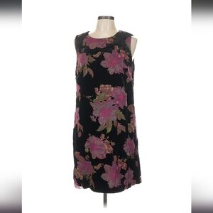 Calvin Klein Black Dress with Pink Floral Design